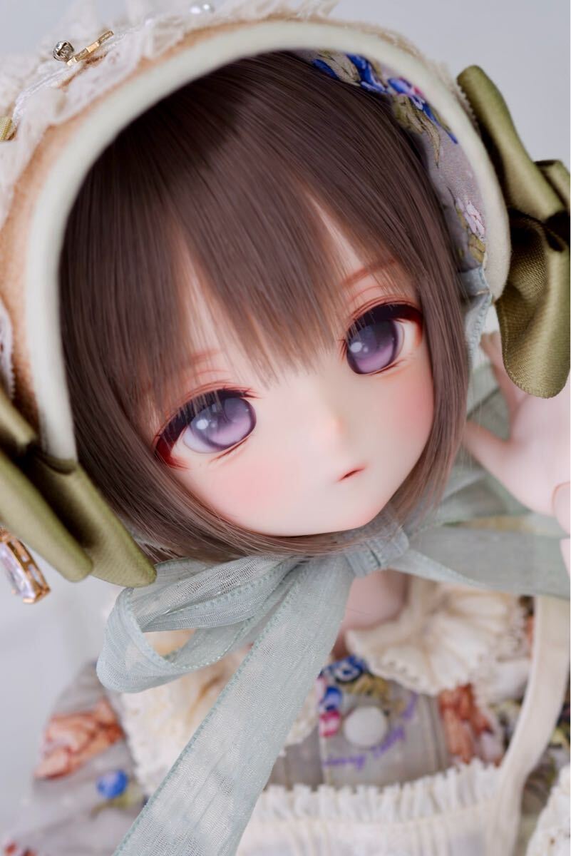 MIL*CO】IMOMODOLL Mie カスタムヘッド+自作ラベルアイ 1/4 4分 MIL*CO】IMOMODOLL Mie カスタムヘッド+自作ラベルアイ 1/4 4分