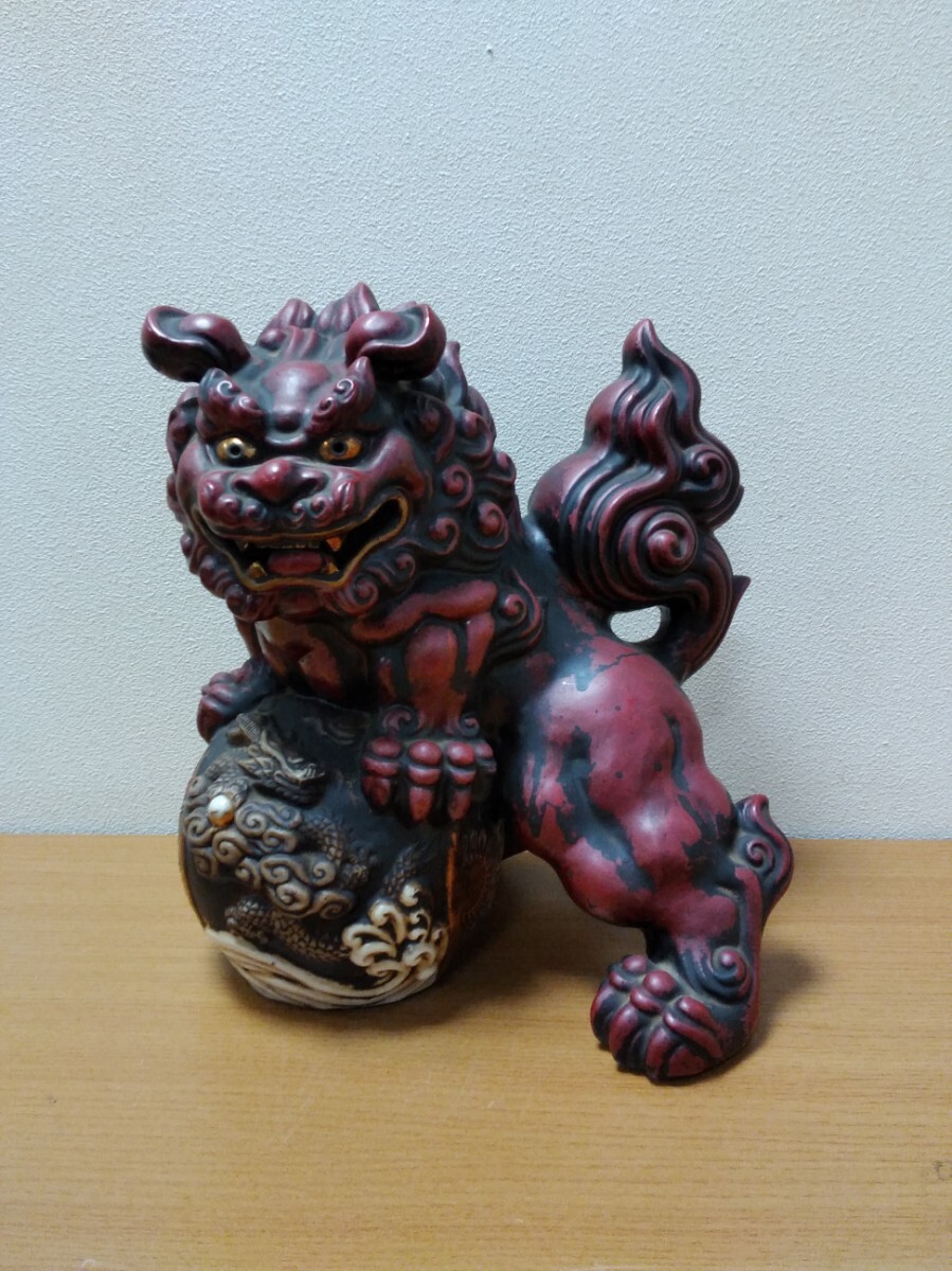 縁起物 九谷焼 玉乗り獅子 陶器 置物 ヤフオクのみ出品 商品説明 縁起物 九谷焼 玉乗り獅子 陶器 置物 ヤフオクのみ出品 商品説明