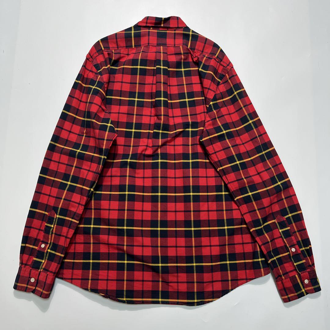 Ralph Lauren ラルフローレン 長袖BDシャツ ボタンダウン L 黒赤 Ralph Lauren ラルフローレン 長袖BDシャツ ボタンダウン L 黒赤