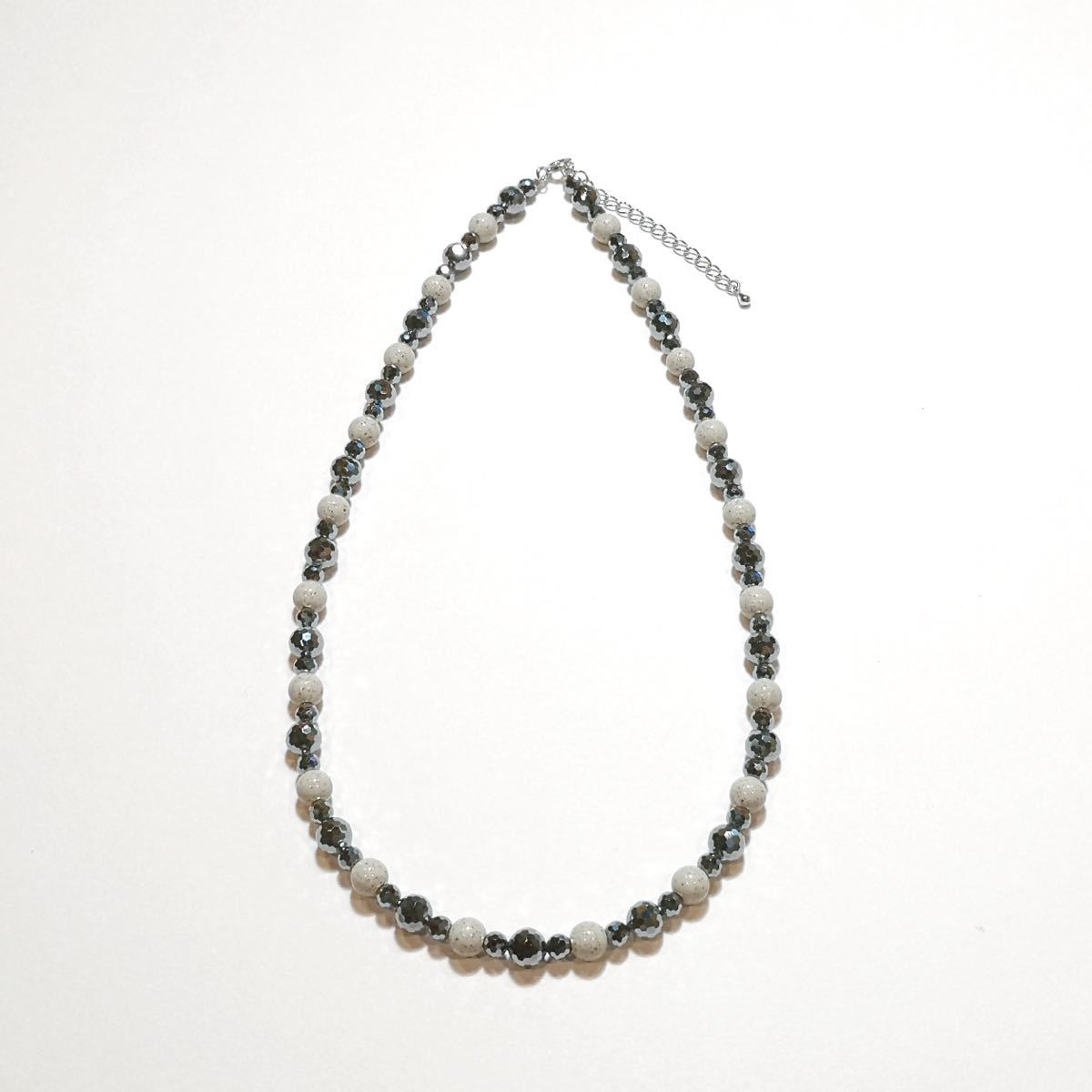 テラヘルツ×北投石 6mmネックレス 40~45cm