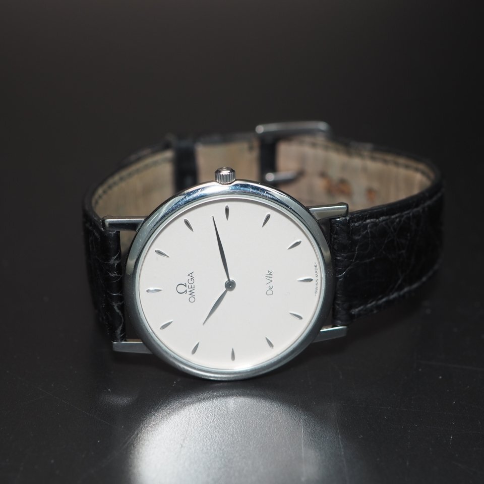 □1~円□OMEGA オメガ De Ville デビル SS/レザー SWISS MADE □1~円□OMEGA オメガ De Ville デビル SS/レザー SWISS MADE