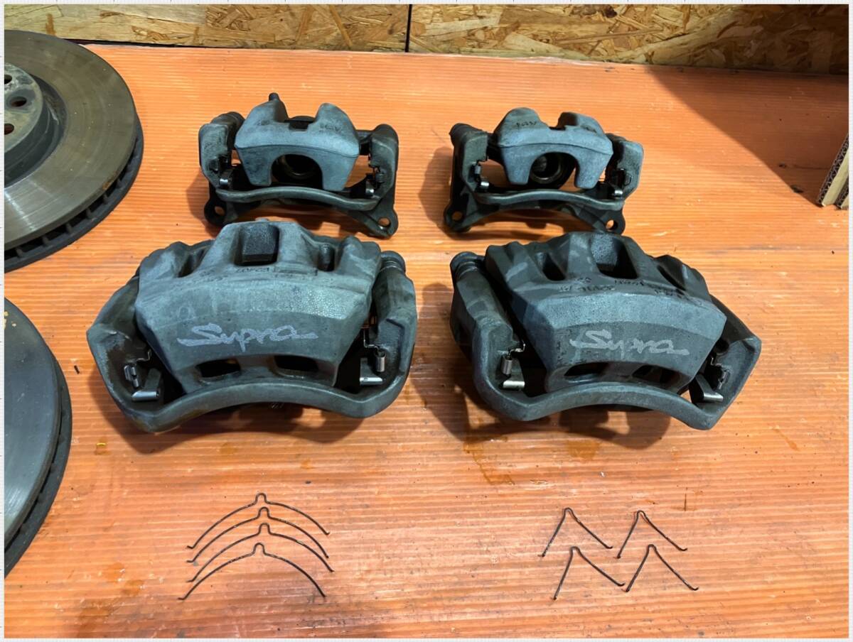 トヨタ JZA80 80 スープラ SZ 純正 キャリパー ローター セット supra ロゴ入 2JZ 純正流用等に 
