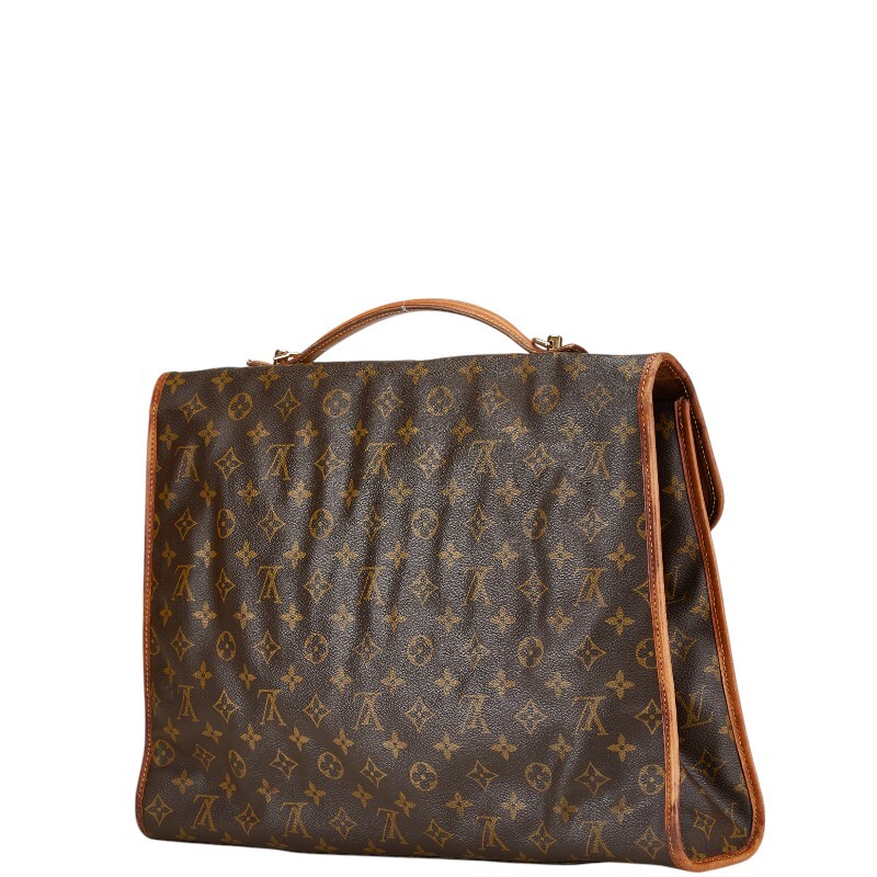 ルイ ヴィトン モノグラム ビバリー41 ハンドバッグ ショルダーバッグ 2WAY M51121 ブラウン PVC レザー LOUIS VUITTON 【中古】