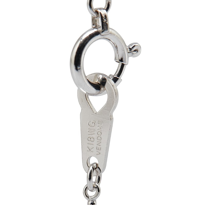  Vendome K18WG белое золото diamond 0.22ct в форме сердечка колье женский VANDOME б/у 