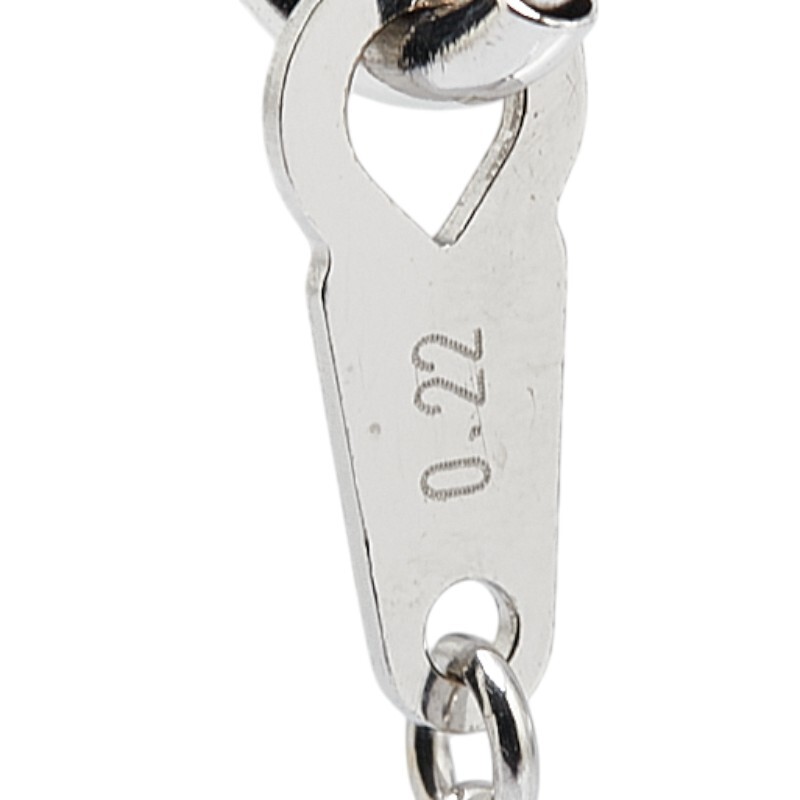  Vendome K18WG белое золото diamond 0.22ct в форме сердечка колье женский VANDOME б/у 