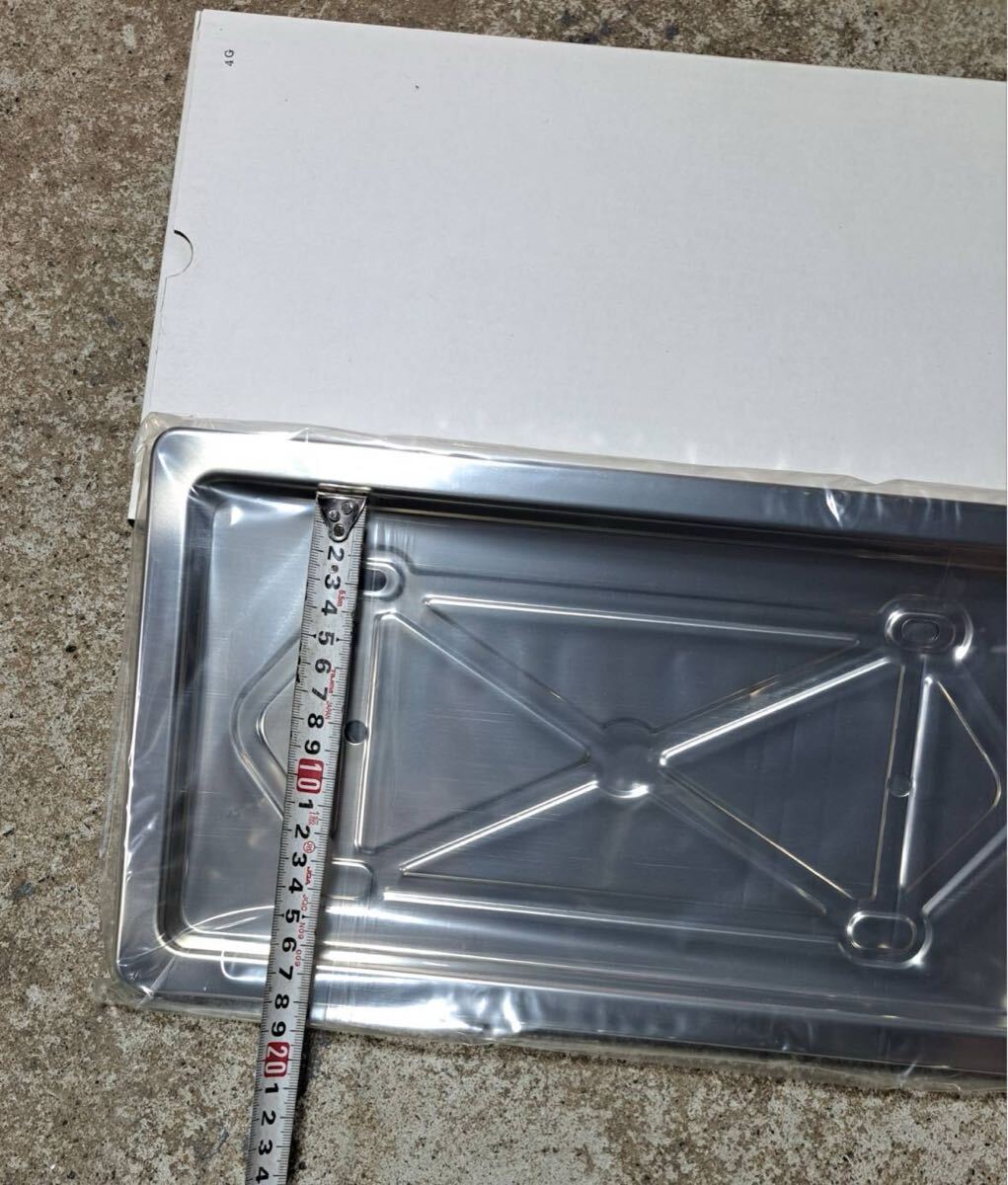 4 新品 ステンレス ナンバー プレート ステー フレーム 日野 ヒノ いすゞ UD 三菱ふそう レンジャー ローダー 回送車 フルフラット バス 