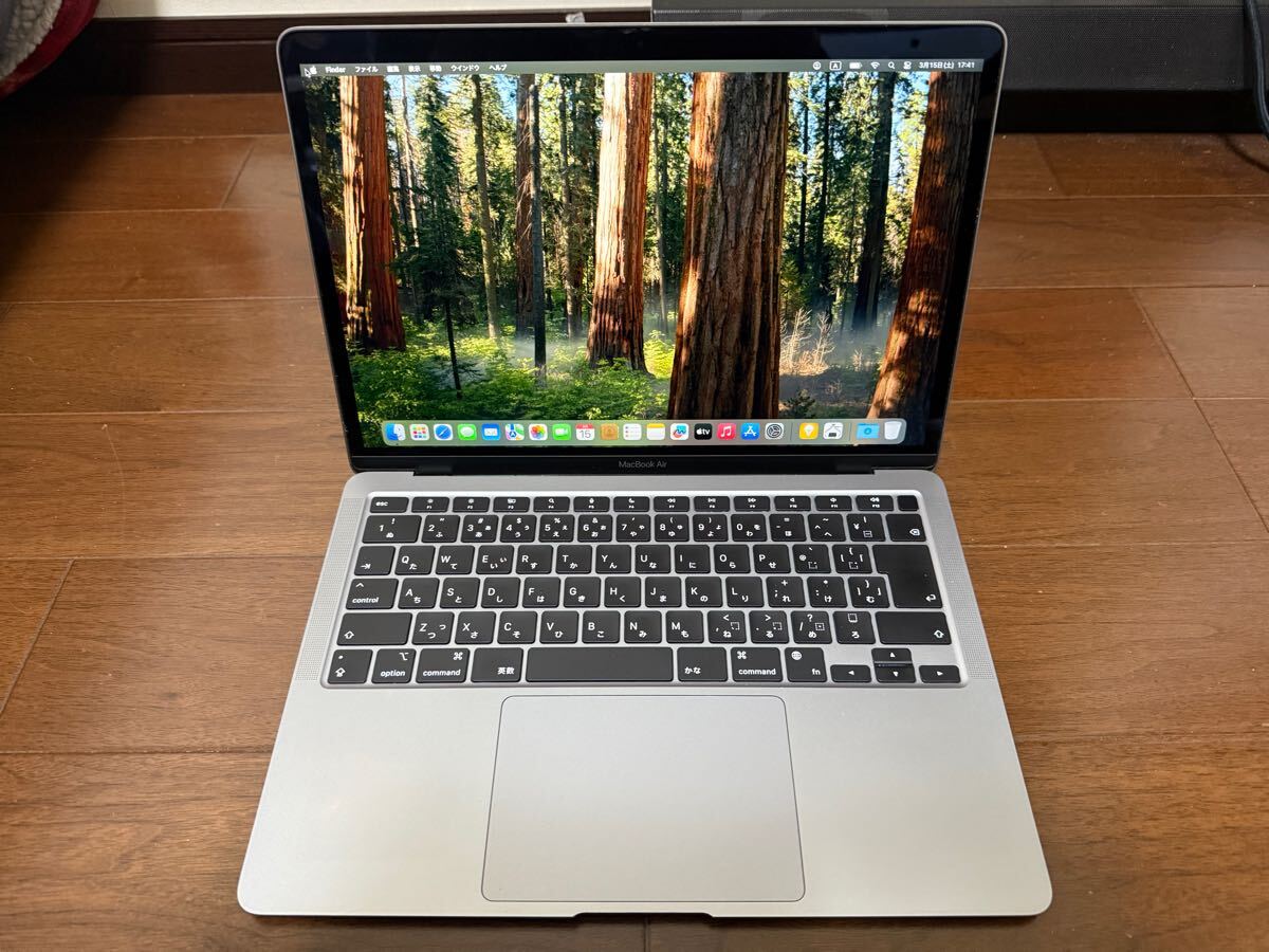 送料込 程度良好 充放電回数55回 バッテリー容量92％ 2020 Apple 13インチ MacBook air M1 メモリ/16GB SSD/1TB A2337