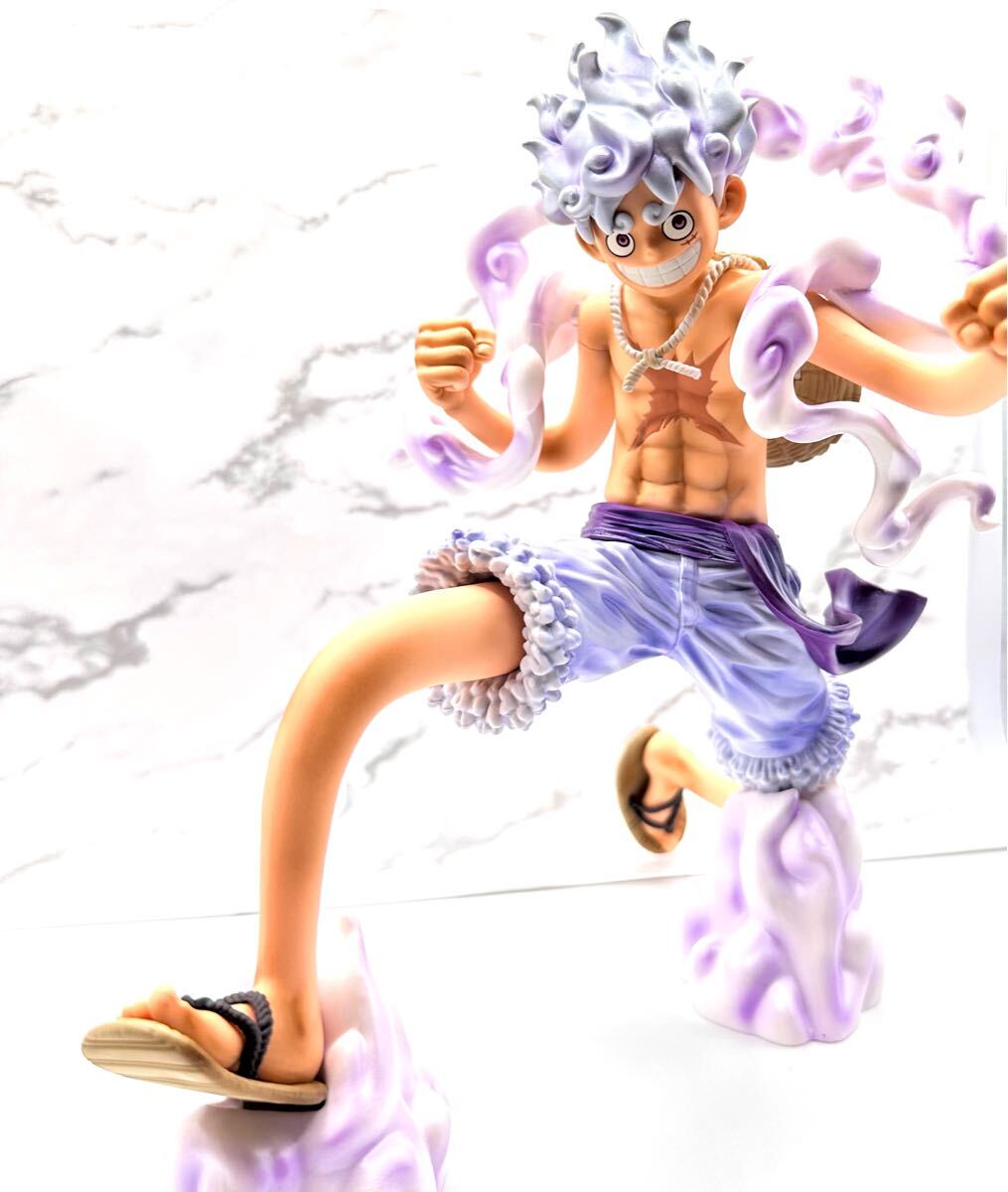 ワンピース Grandista ルフィ ギア5 ニカ フィギュア リペイント パール ギア ゴムゴムの実@_画像3