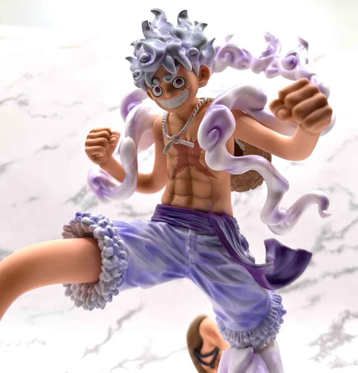 ワンピース Grandista ルフィ ギア5 ニカ フィギュア リペイント パール ギア ゴムゴムの実@_画像5