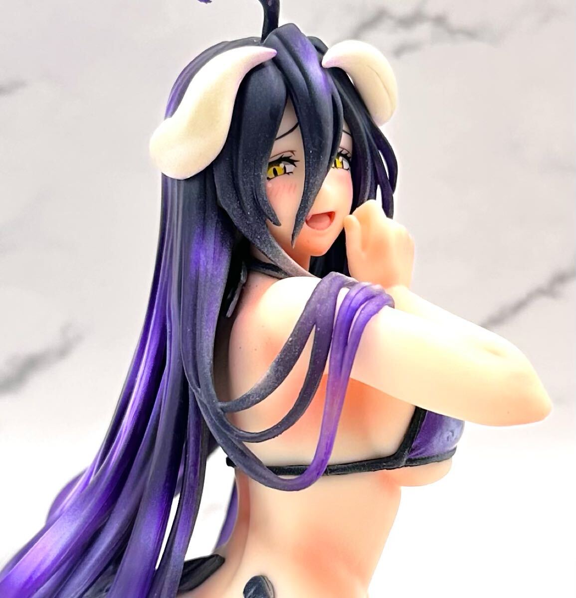 オーバーロード ☆ アルベド OVERLORD フィギュア リペイントフィギュア 美少女 ビキニ 水着 リメイク Desktop Cute 限定_画像1