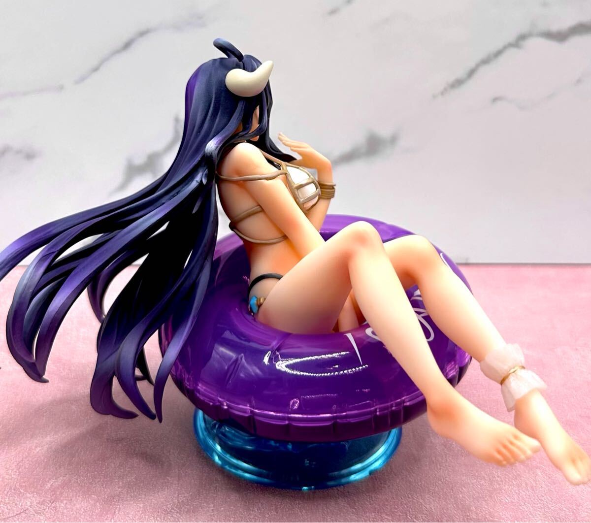 オーバーロードⅣ☆Aqua Float Girls アルベド リペイントフィギュア 美少女 水着 ビキニ _画像4