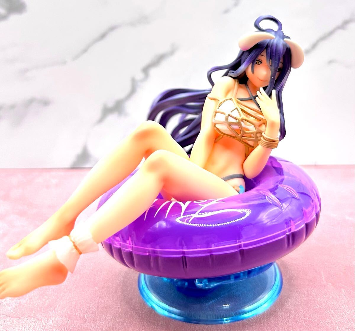 オーバーロードⅣ☆Aqua Float Girls アルベド リペイントフィギュア 美少女 水着 ビキニ _画像3