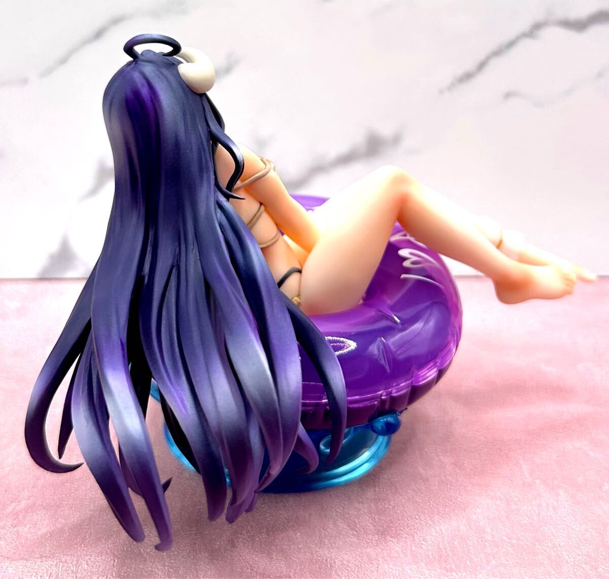 オーバーロードⅣ☆Aqua Float Girls アルベド リペイントフィギュア 美少女 水着 ビキニ _画像5