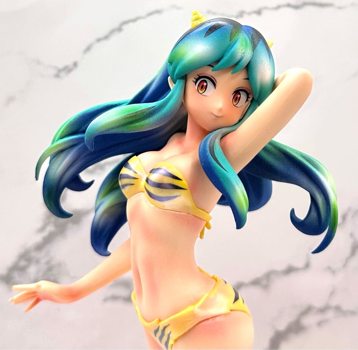 うる星やつら ☆ ラムちゃん グラマラス / リペイントフィギュア/ 肌修正/ パール水着修正 台座メタルブルー修正 美少女 ビキニ