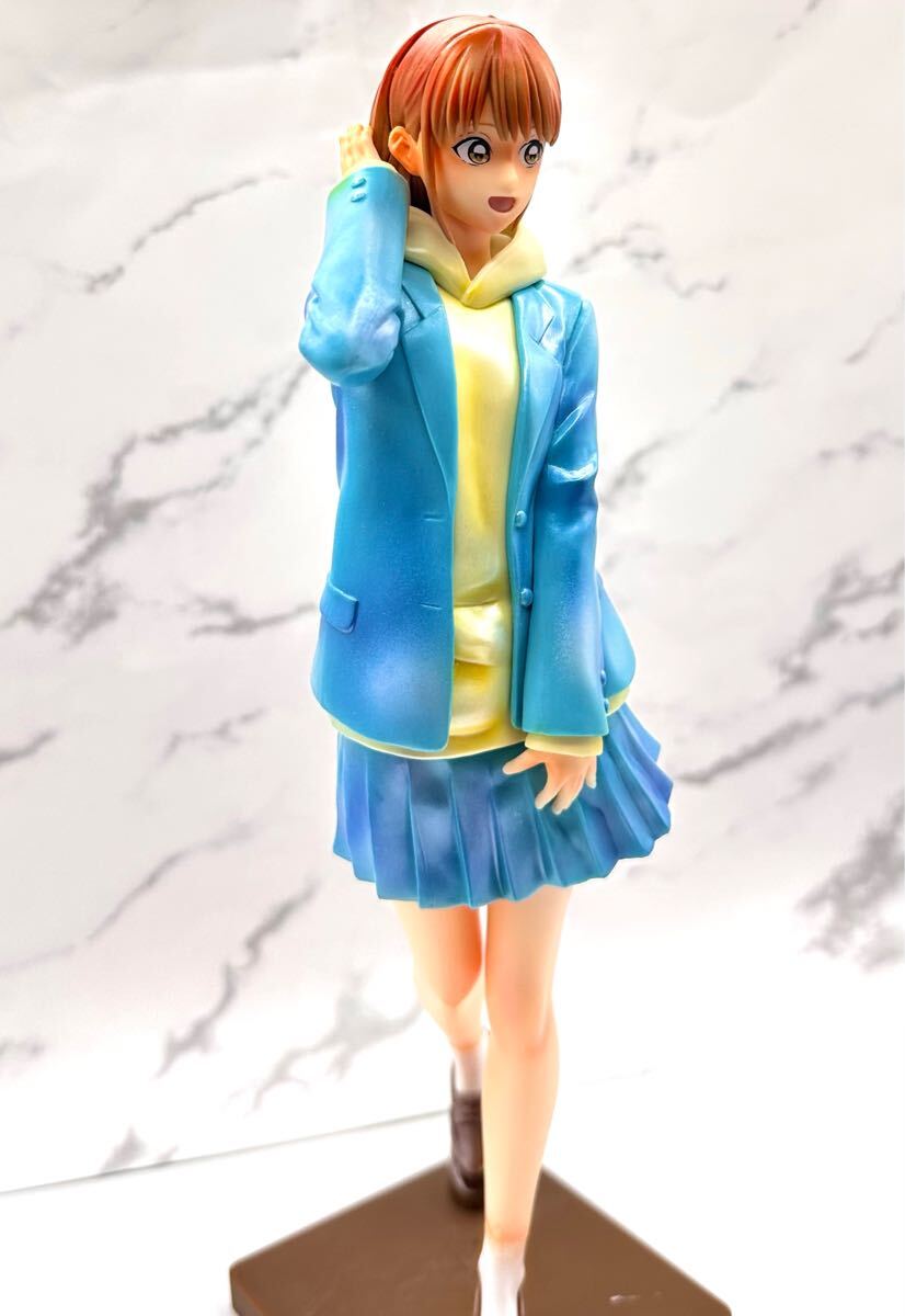 アオのハコ☆ 鹿野千夏 リペイントフィギュア 女子高生 美少女 ヒロイン リメイク_画像3