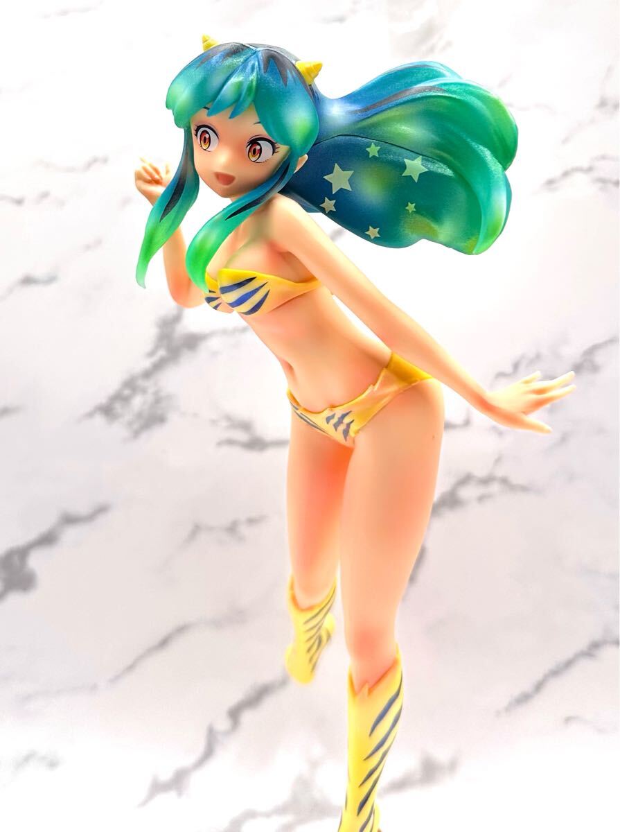 うる星やつら ☆ ラムちゃん グラマラス / リペイントフィギュア/ 肌修正/ パール水着修正 台座ピンクゴールド修正 美少女 ビキニ 水着_画像3