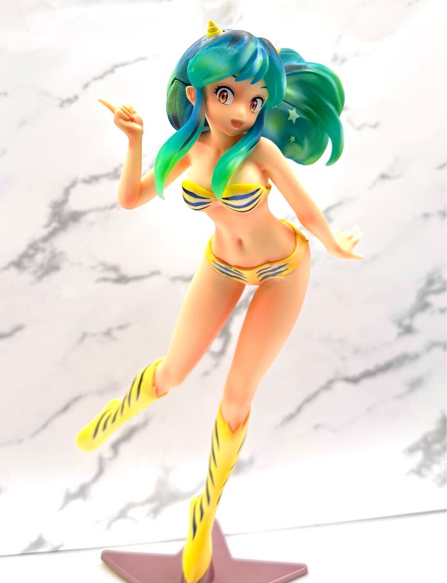 うる星やつら ☆ ラムちゃん グラマラス / リペイントフィギュア/ 肌修正/ パール水着修正 台座ピンクゴールド修正 美少女 ビキニ 水着_画像2