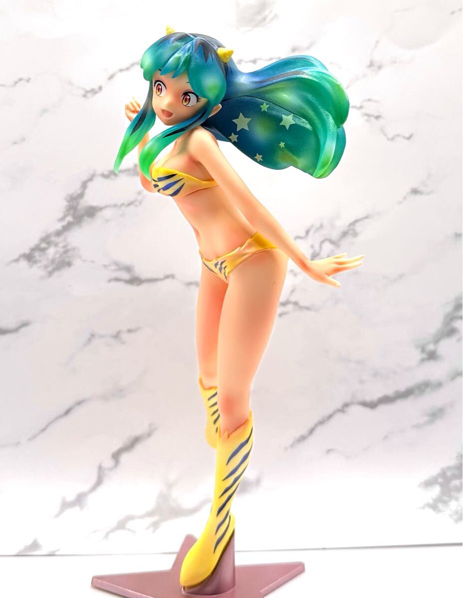 うる星やつら ☆ ラムちゃん グラマラス / リペイントフィギュア/ 肌修正/ パール水着修正 台座ピンクゴールド修正 美少女 ビキニ 水着_画像6
