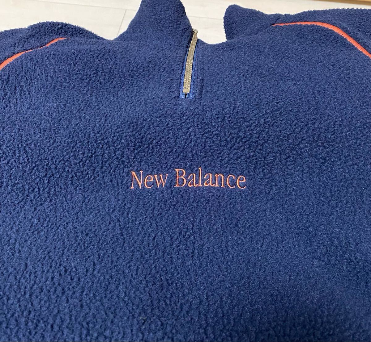 auralee オーラリー × new balance × tds 23aw 別注 クォータージップフリースジャケット XL navy _画像4
