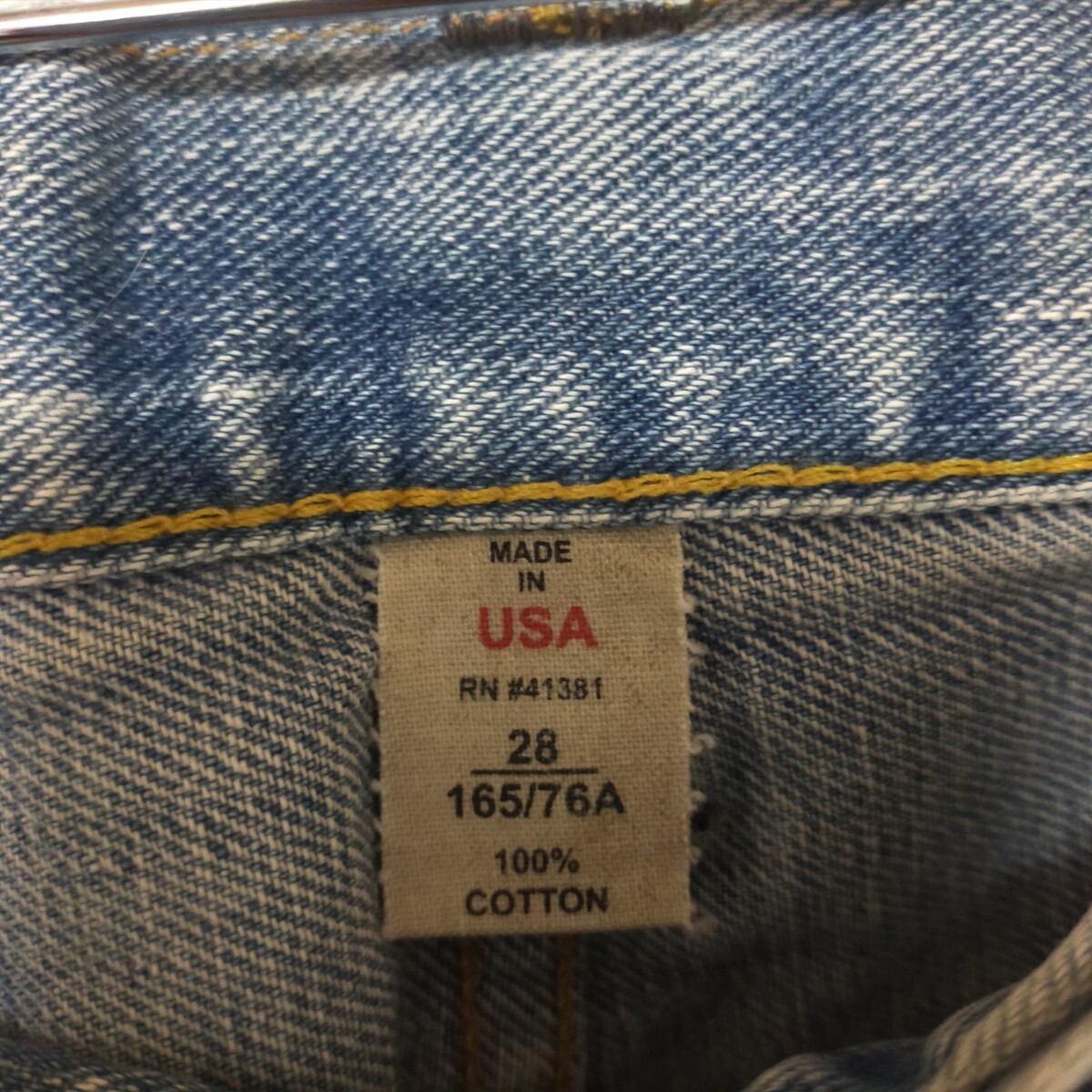 RRL RALPH LAUREN　ダブルアールエル ラルフローレン リペアユーズド加工 ペイント デニムパンツ ジーンズ STRAIGHT LEG W28 インディゴ