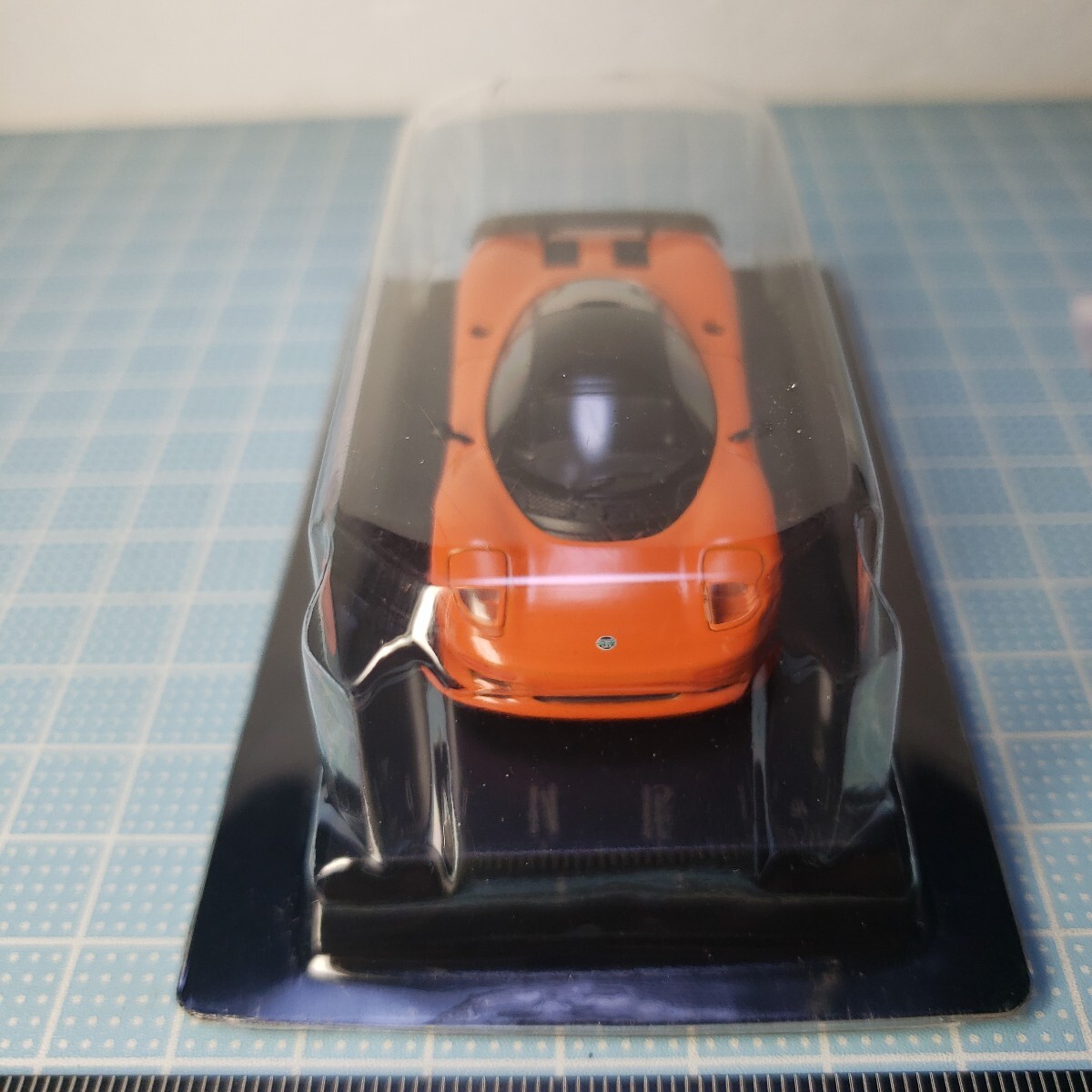  Kyosho 1/64 желтохвост салфетка спорт машина коллекция Jaguar XJR15 orange 
