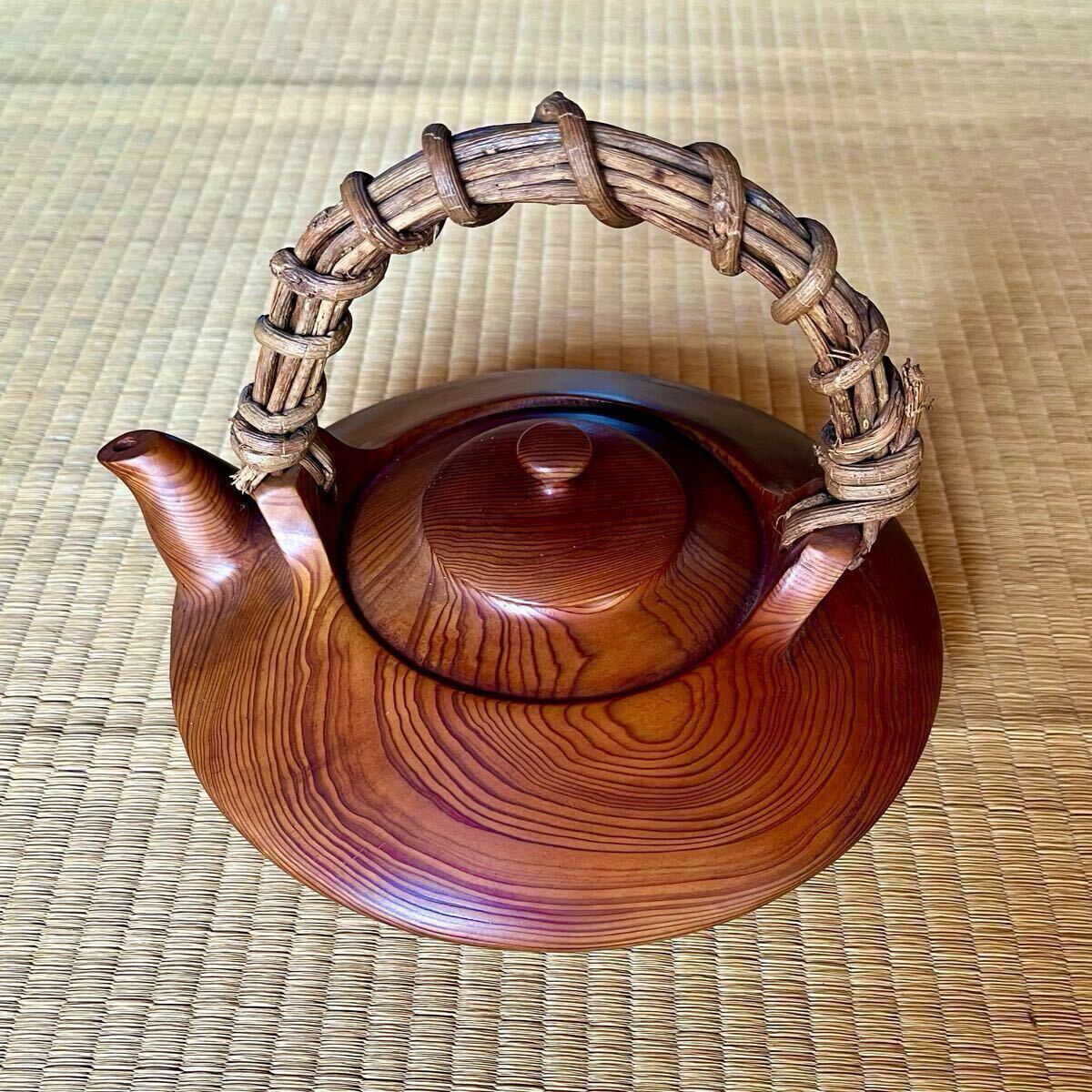 屋久杉 急須 茶道具 煎茶道具 土瓶 水注 茶器(木工、竹工芸 屋久杉 急須 茶道具 煎茶道具 土瓶 水注 茶器(木工、竹工芸