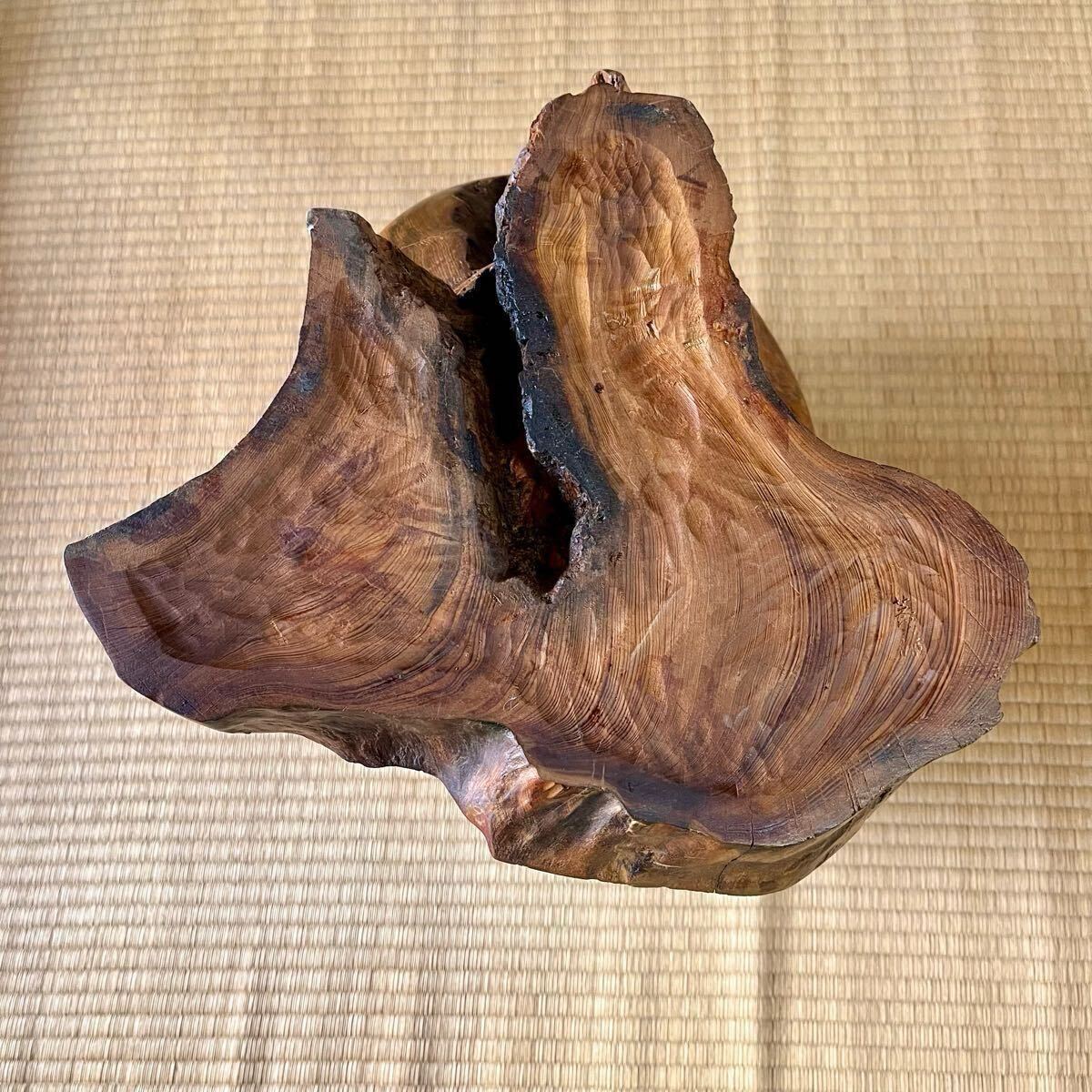 希少 蓮根 台付き】屋久杉 壺 花瓶 置物 彫刻 オブジェ 工芸品 希少 蓮根 台付き】屋久杉 壺 花瓶 置物 彫刻 オブジェ 工芸品