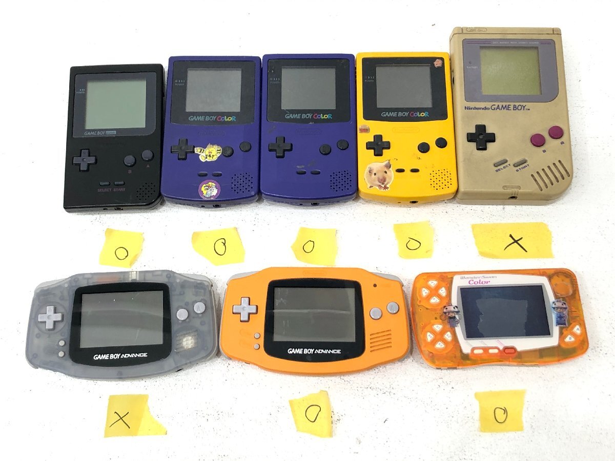数量は多い △ジャンク品 ゲームボーイ/GBA カラー/アドバンス 本体