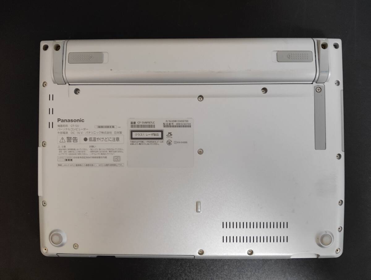 中古品 Panasonic パナソニック Let's note CF-SV8/Core i5-8365U/8GB/256GB SSD/DVDRW/12.1型液晶(1920x1200)/無(wú)線/Windows11リカバリあり