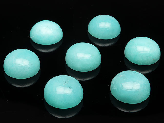 ペルー産 アマゾナイト カボション 10mm 2コ販売 / 84-6 AN10KB