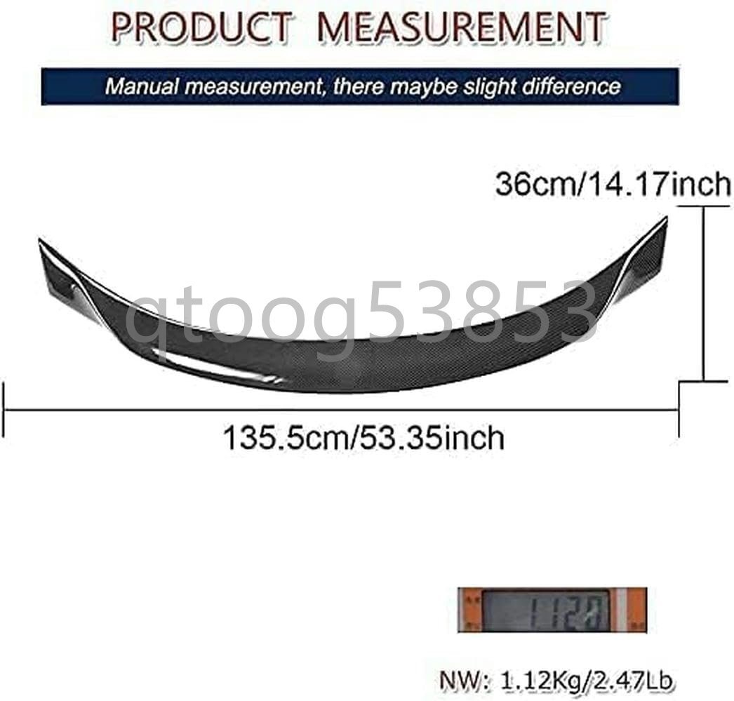 リアルカーボン製　マセラティ ギブリ　2014～2021年式 　エアロパーツ　リアスポイラー1個_画像4