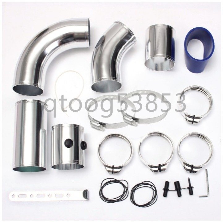 76mm レーシング アルミエアクリーナー インテークシステム 3inch ターボ エレメント 吸気 汎用タイプ レッド_画像2