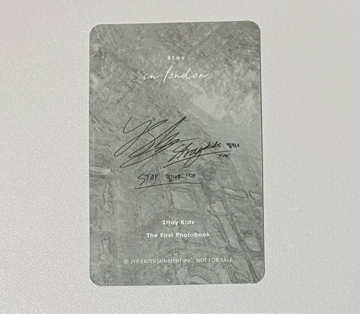 Stray Kids フィリックス The First Photobook Stay in London 特典 トレカ Felix スキズ Photocard