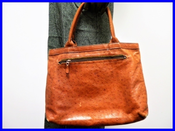  быстрое решение! KAWANO BAG кожа no сумка Ostrich ручная сумочка VISETT vi Z страус кожа 