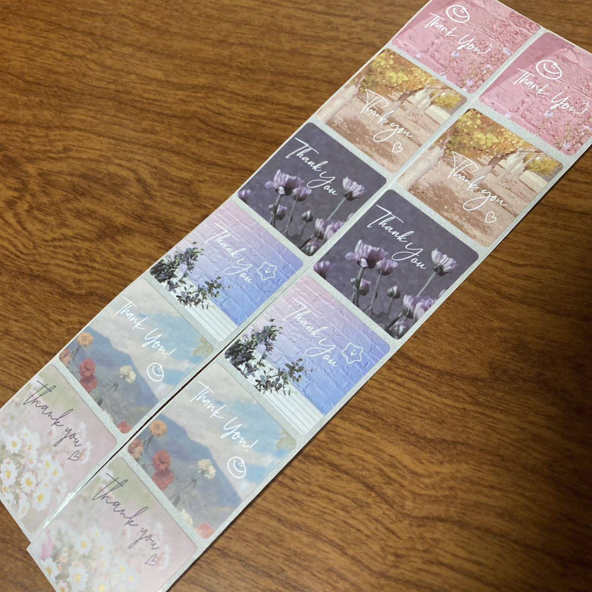 120片セット＊サンキューシール?ギフトシール＊ラッピングシール＊まとめて