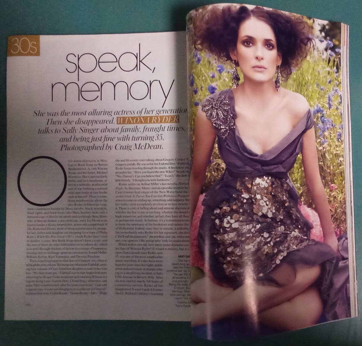 VOGUE AUGUST 2007 WINONA RYDER Rebecca Johnson Craig McDean Steven Meisel Raymond Meier ウィノナ?ライダー