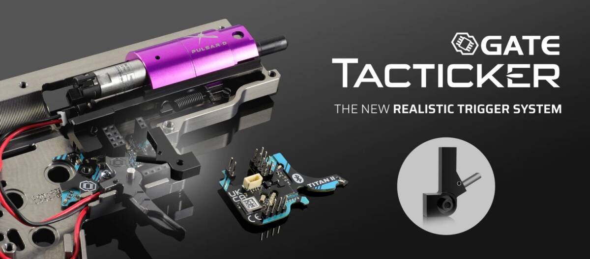 GATE TACTICKER 電子トリガー トリガーフィーリング調整システム　- realistic trigger system for airsoft replicas