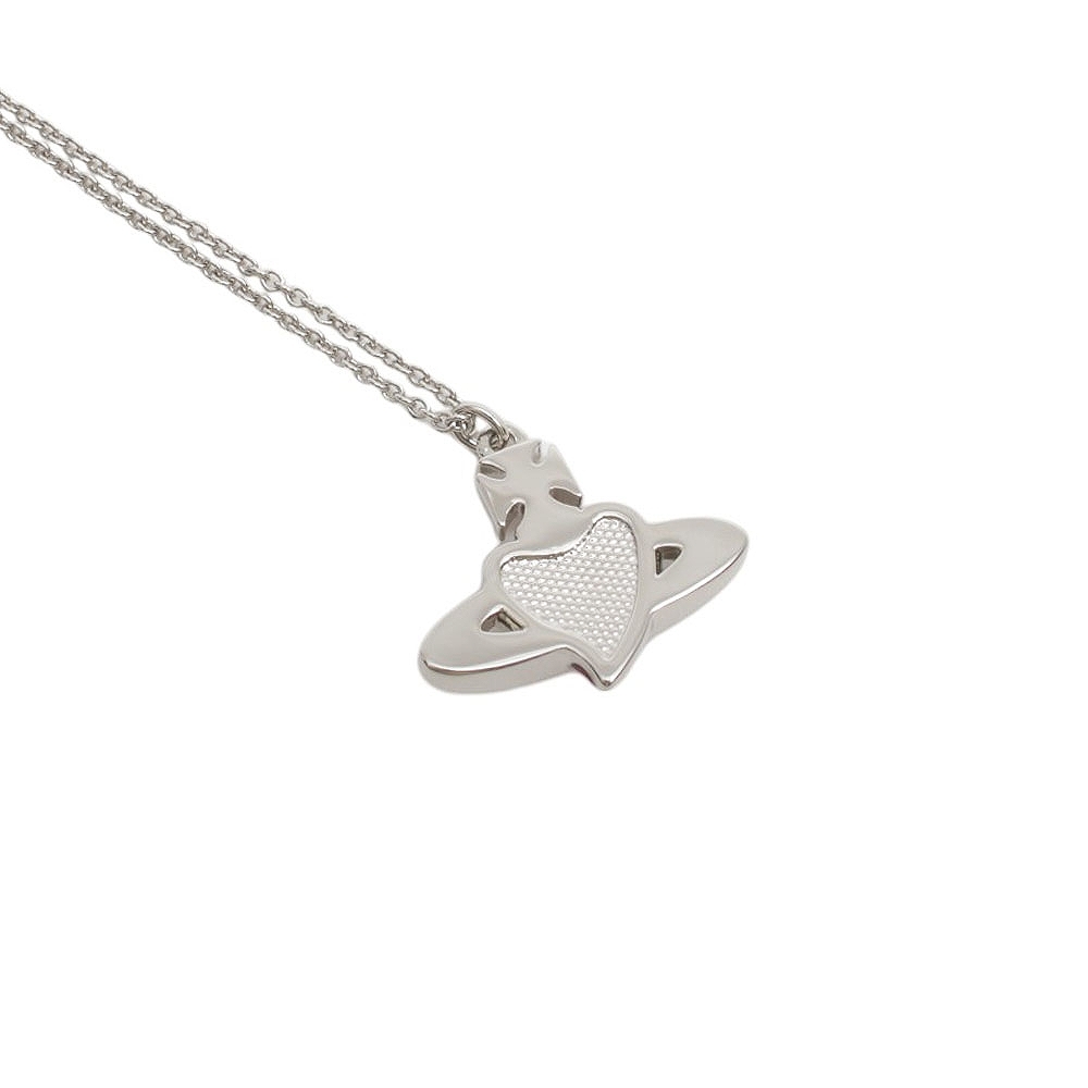  Vivienne Westwood VIVIENNE WESTWOOD DIAMANTE HEART колье 630203BM-02P383 женский серебряный 