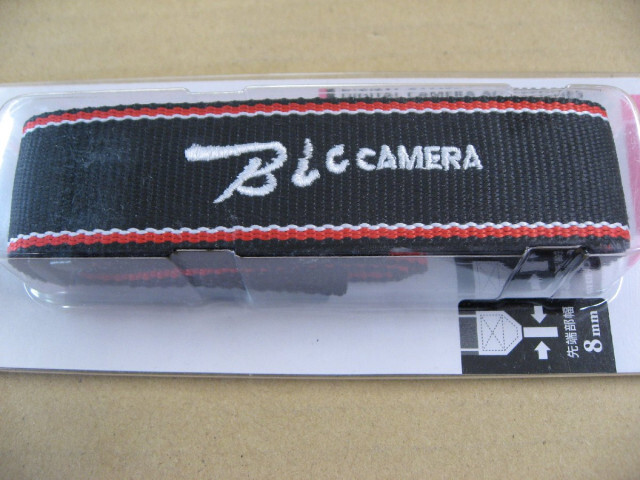 【色褪色】 エツミ BIC CAMERA オリジナルストラップ SC30 【ストラップ幅】 30mm 【先ヒモ幅】 8mm 一眼カメラ用ストラップ_画像2