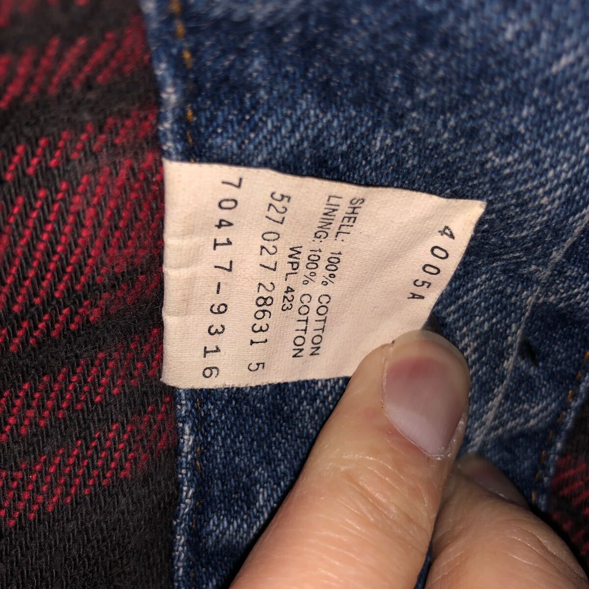  Levi's Denim жакет USA производства 70417-9316 печать 527