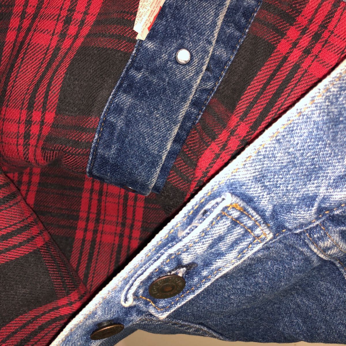  Levi's Denim жакет USA производства 70417-9316 печать 527