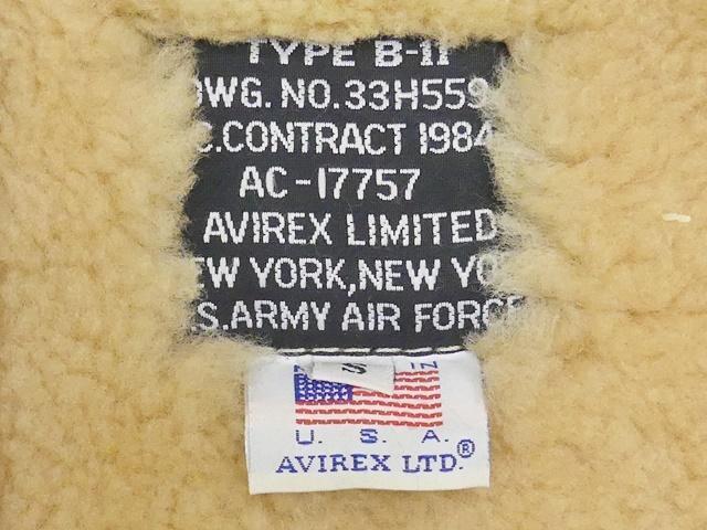 即決★アメリカ制 AVIREX★メンズS 新品定価20萬円↑ フライトジャケットB-11 アビレックス 茶 USA制 本革 ムートン 本皮 レザー 検索:B-3