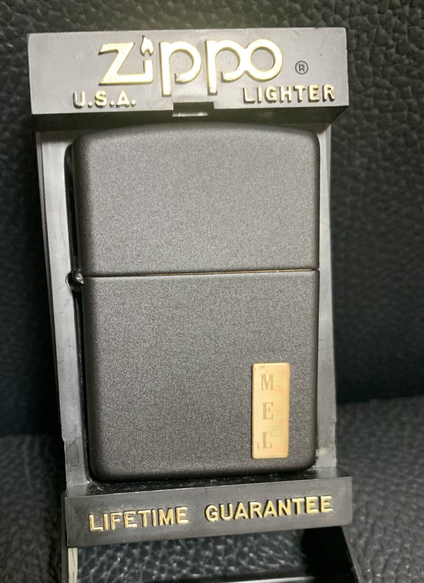 未使用) ZIPPO EMBLEM : M E L ☆ ZIPPO 黒. ZIPPO 希少 未使用) ZIPPO EMBLEM : M E L ☆ ZIPPO 黒. ZIPPO 希少