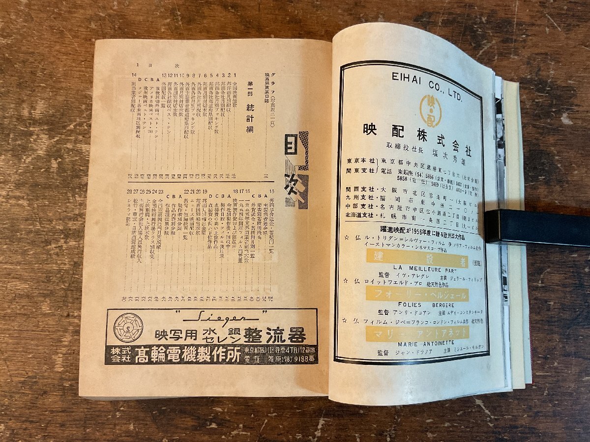 WW-0345■送料込■ 映畫年鑑 時(shí)事通信社 映畫 シネマ 統(tǒng)計(jì) 記録 本 古本 冊子 古書 印刷物 昭和31年/くYAら
