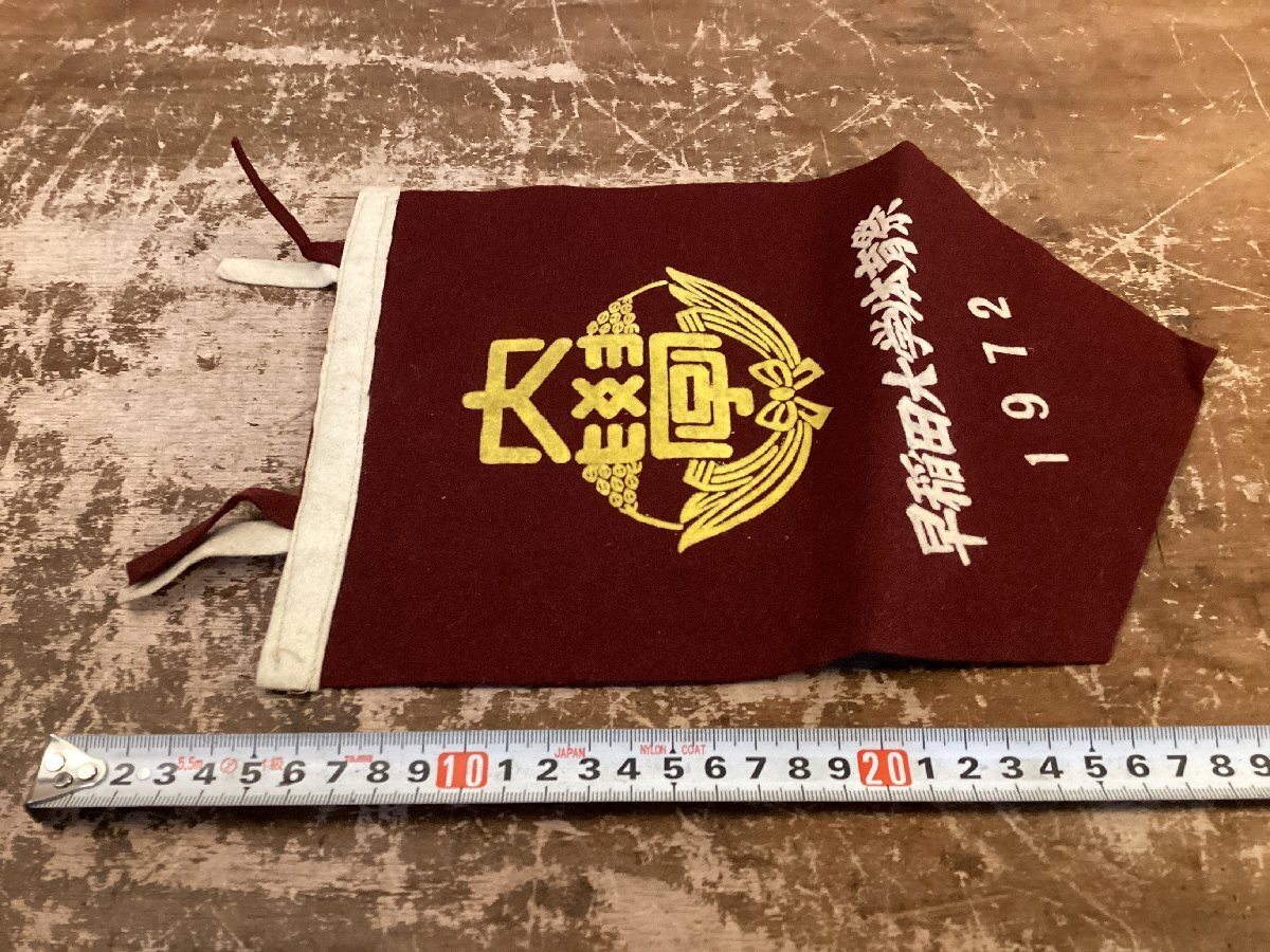 訳あり商品 TT-4122□送料込□ 早稲田大学 体育祭 校章 1973年 ペナント その他