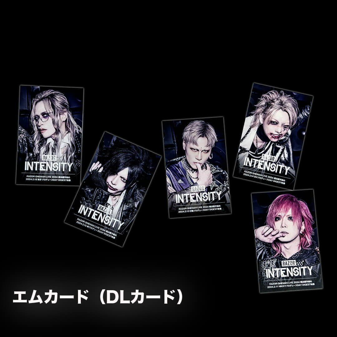 新品未使用INTENSITYダウンロードカード/５人フルメンバーコンプリートセット/バズリズム02/※送料無料※BS016