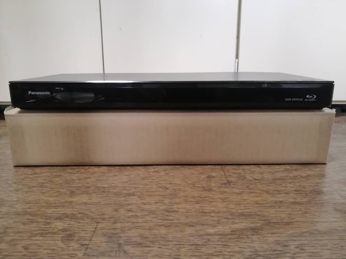 送料80S Panasonic HDD& BD DVD レコーダ－ DMR-BRW520 リモコン等付属品付 分解掃除整備済