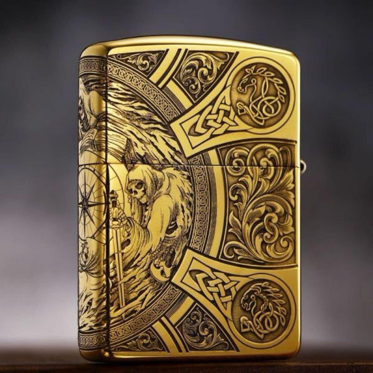 高品質の激安 1円 Zippo 真鍮製 ライター ジッポー オイルライター 新品 喫煙 その他