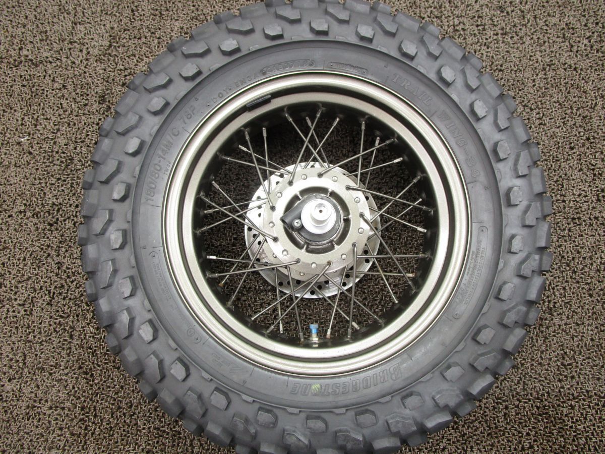 バンバン200 ワイド フロントホイール メーターギア ■Y628！ J14×4.50 ディスク NH41A スズキ 【 H403 】 VanVan キャブ車 動畫有