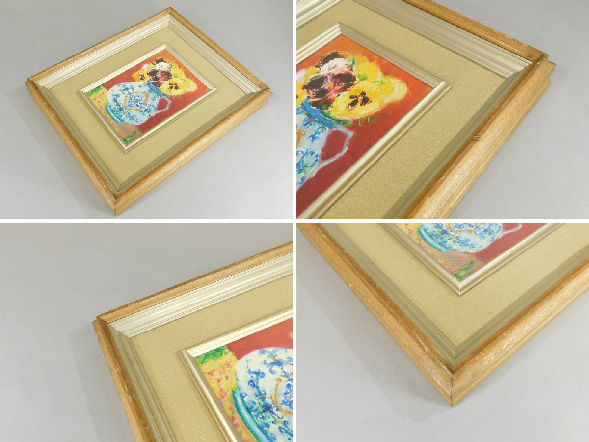 Yahoo!オークション - 小林昌郎 「パンジー(三色スミレ)」油彩